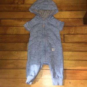 Carters 3m doggie hoodie one piece